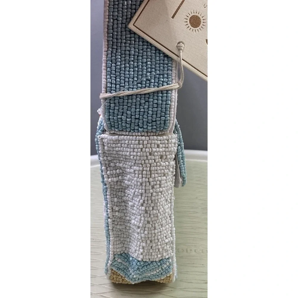 Sol And Mer Women's Beaded Lobster Purse Coastal Handbag 6.5x8.5x2